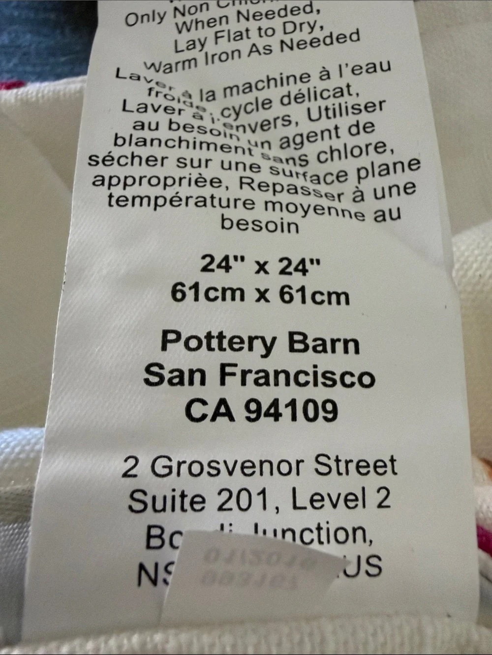 Pottery Barn pink Euro pillow sham